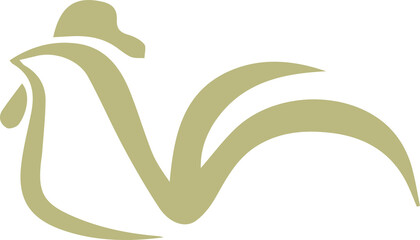 Obraz premium 鶏アイコンイラスト