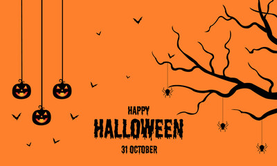 Happy Halloween Simple Greeting Template