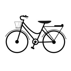 Obraz premium vector illustration of onthel bike icon