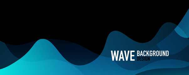 Abstract background - shiny fluid gradients and overlapping waves. Vector Illustration For Wallpaper, Banner, Background, Landing Page