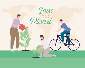 Love our planet banner