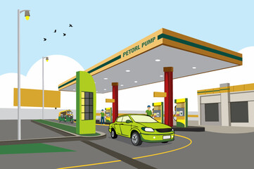 Petrol Pump for fuel the car and auto