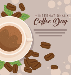 International coffee day design