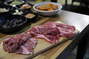 yummy grilled beef Korean BBQ