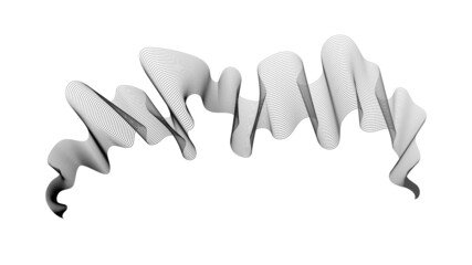 Abstract backdrop with wave gradient lines