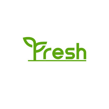 Fresh wordmark, company logo design.