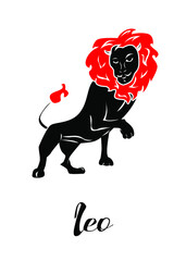 
The illustration - zodiac sign in the black color.