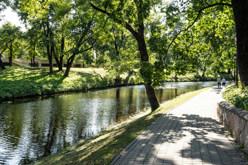 Bastejkalna Park in Riga, Latvia