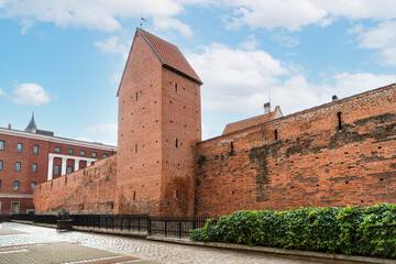 Ancient city walls in Riga, Latvia