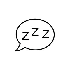 zzz vector icon. sleep icon.