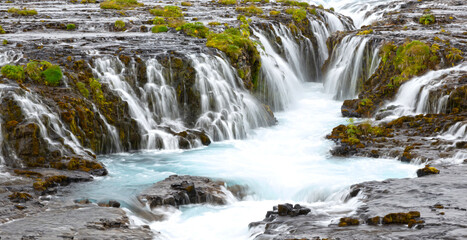 Fototapeta na wymiar Bruarfoss waterfall, Iceland