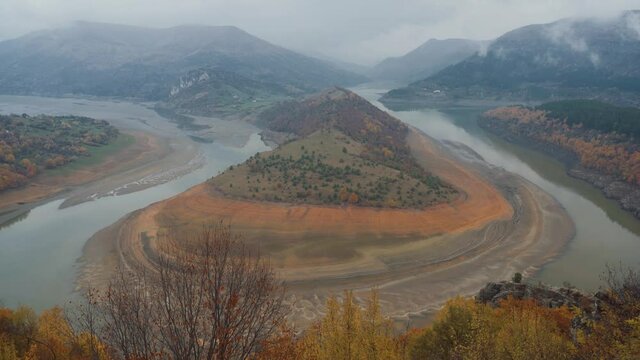 "The Horseshoe" Bend Of The Kardjali Dam, Bulgaria