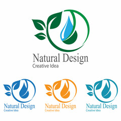 Leaf icon Vector Illustration design Logo template