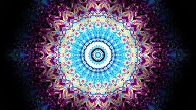 Ornate mandala loop background