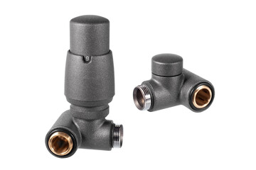 Thermostatic radiator valves (TRV). Self-regulating three axis valve with the possibility of connecting electric heating element.