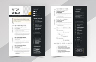 Modern Creative Resume Cv Template