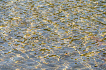 Water of the stream are gently flowing to downwind, JAPAN.