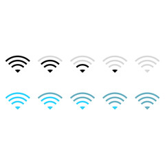 Wifi icon set