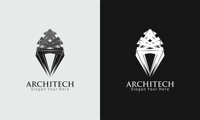 line vector pattern architech logo
