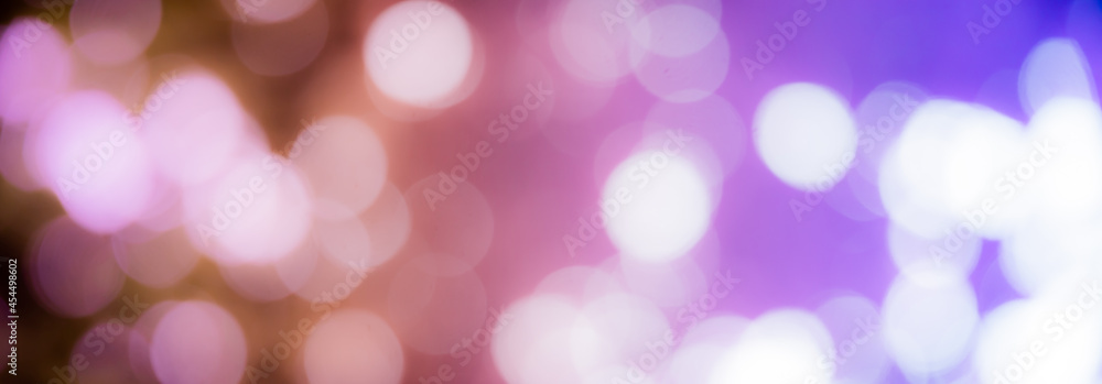 Poster abstract bokeh circles design on a colorfu background