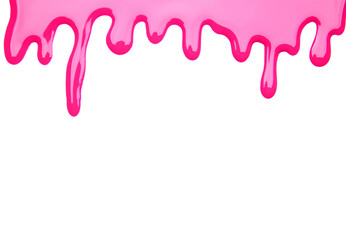 Spilled nail polish on white background