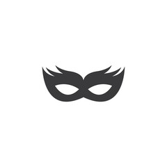 Party mask black icon