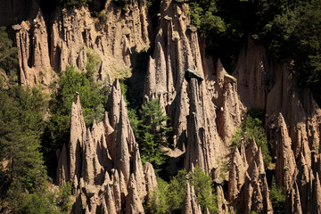 Earth pyramids in Renon in South Tyrol