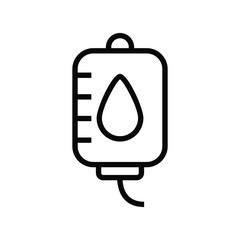 Blood bag icon