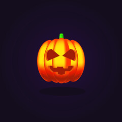 vector illustration of pumpkins, suitable for posters, backgrounds, etc. during Halloween events