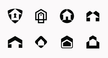 Fototapeta na wymiar house/home logo modern icon brand mark