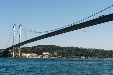 Bosphorus Bridge in Istanbul during daytime, Istanbul city in Turkey