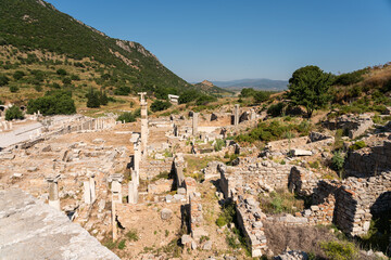 Ephesus ruin and ancient Greece on the coast of Ionia, Selcuk in İzmir Province, Turkey