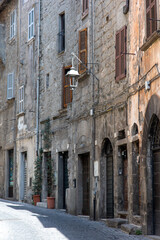 Fototapeta na wymiar San Pellegrino medieval Quarter Viterbo