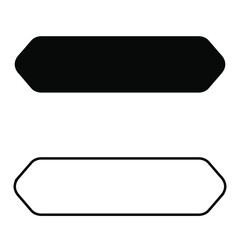 Frame vector icon set. Tag illustration sign collection. label symbol.