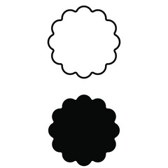 Frame vector icon set. Tag illustration sign collection. label symbol.