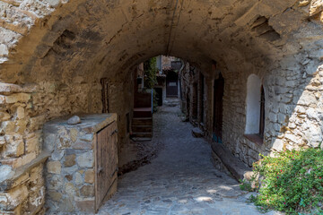 Old streets in meditteranean town, Half-Destroyed