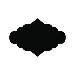 Frame vector icon set. Tag illustration sign collection. label symbol.