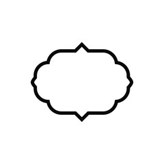 Frame vector icon set. Tag illustration sign collection. label symbol.