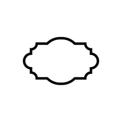 Frame vector icon set. Tag illustration sign collection. label symbol.