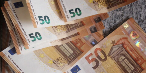 Banconote da 50 euro - ricchezza
