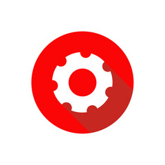 Industrial gear, bicycle and motorcycle icon logo design