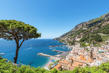 Amalfi coast, view of Amalfi