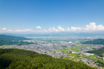 	長野市松代町近辺の夏景色　信州