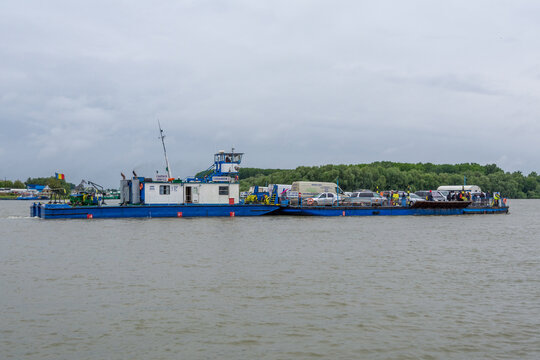 danube crossing ferries, braila city, romania