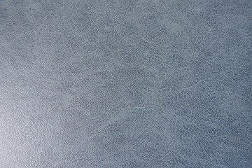 Top view of blue gray faux leather material