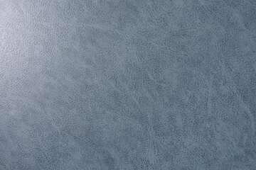 Fototapeta premium View of blue gray faux leather material from above