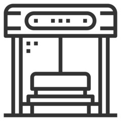BUS STOP LINE ICON