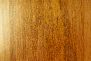 Naklejka premium Texture of simple brown polished wooden plank from above