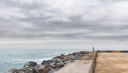 Fototapeta na wymiar pier on the coast