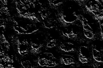 Old grungy retro dirty faded eerie wall of ancient city. Uneven pitted peeled fissured surface of cary cellar. Ruined shabby scary block. Hard foul messy ragged bumps on stonewall for 3D grunge design